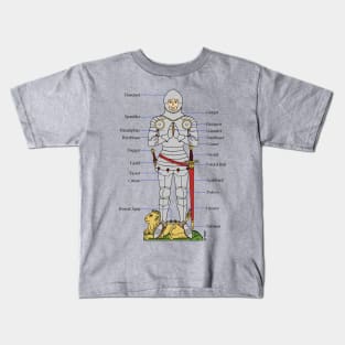 Plate Armour Circa 1430 Kids T-Shirt